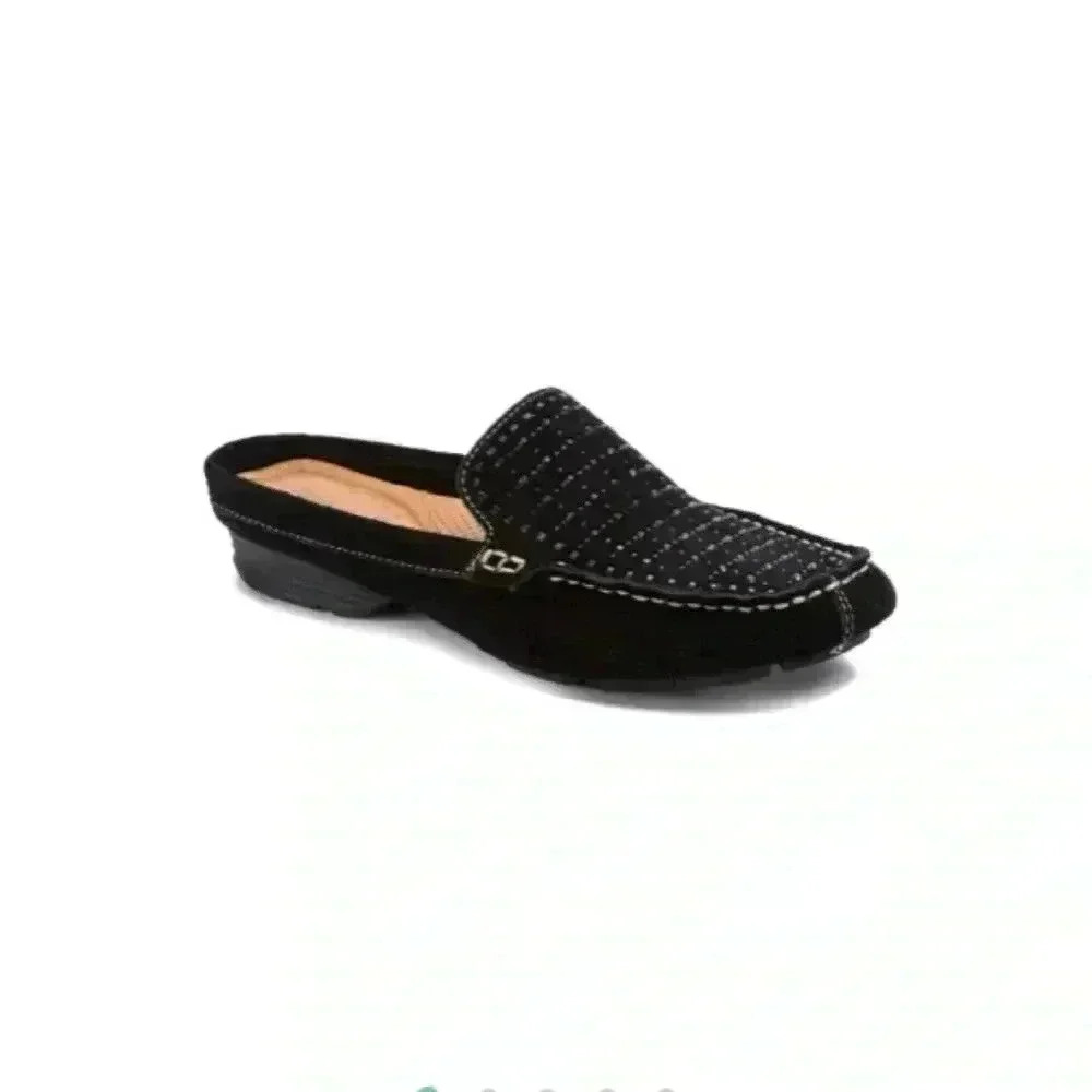 Baretraps orvyn 9.5 leather slip on suede shoes